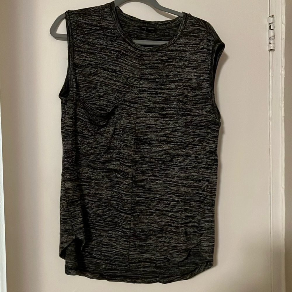 Marked Knit Tank with Pocket